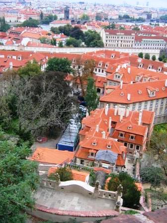 Прага красные крыши